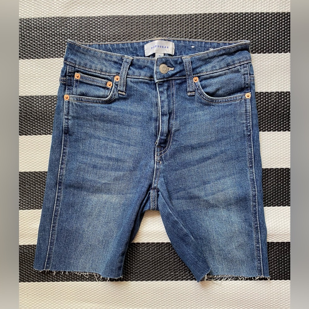 Denim PopSugar Shorts sz2 Raw Hem